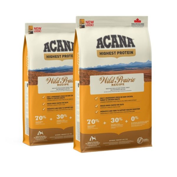 ACANA Wild Prairie Dog 22,8 kg (2 x 11,4 kg)