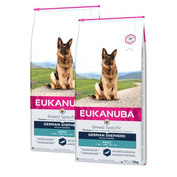 EUKANUBA Adult Breeds Specific German Shepherd Chicken 24 kg (2 x 12 kg)