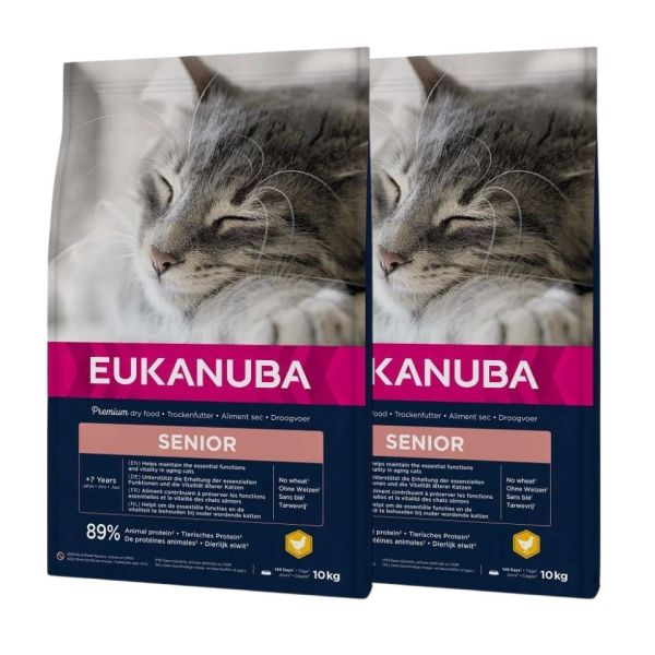 EUKANUBA Cat Senior All Breeds Top Condition Chicken &amp; Liver 20 kg (2 x 10 kg)