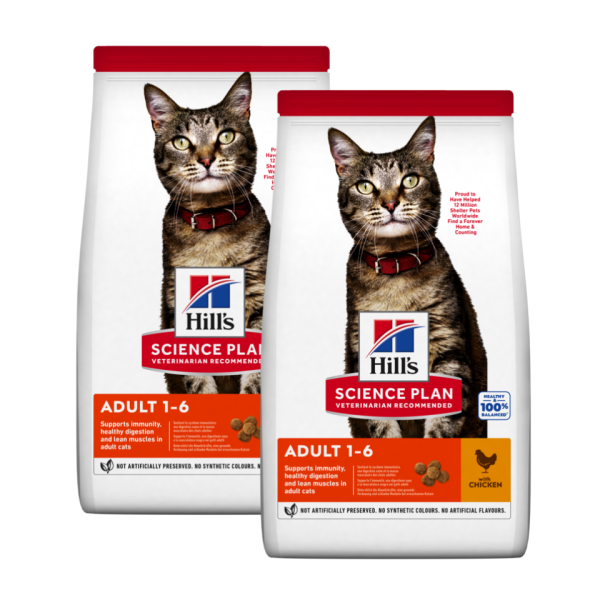 HILL'S Science Plan Feline Adult Optimal Care Chicken 30 kg (2 x 15 kg)