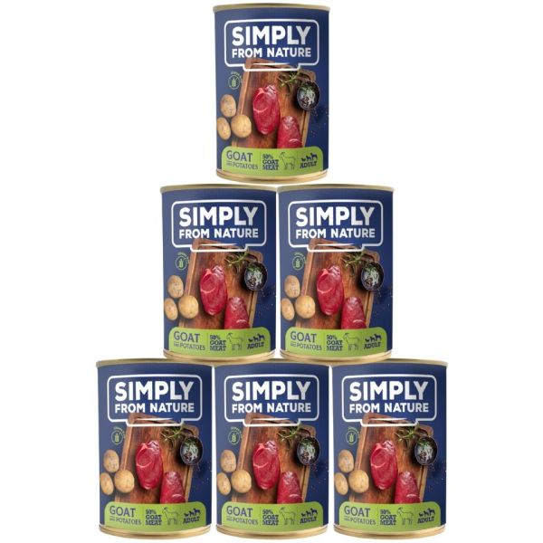 SIMPLY FROM NATURE Mokra karma dla psa Kozina z ziemniakami 6 x 400 g