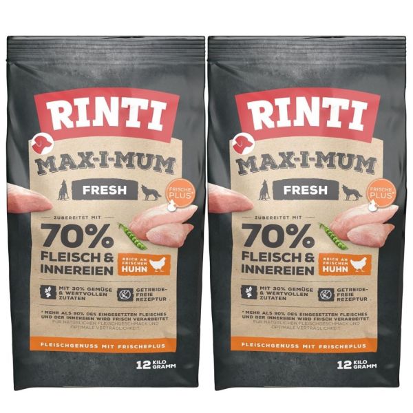RINTI MAX-I-MUM Chicken z kurczakiem 2 x 12 kg