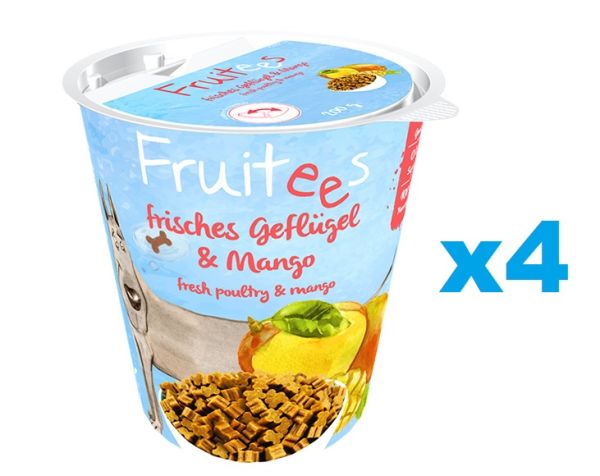 BOSCH Fruitees Drób i mango trenerki dla psa 4 x 200 g