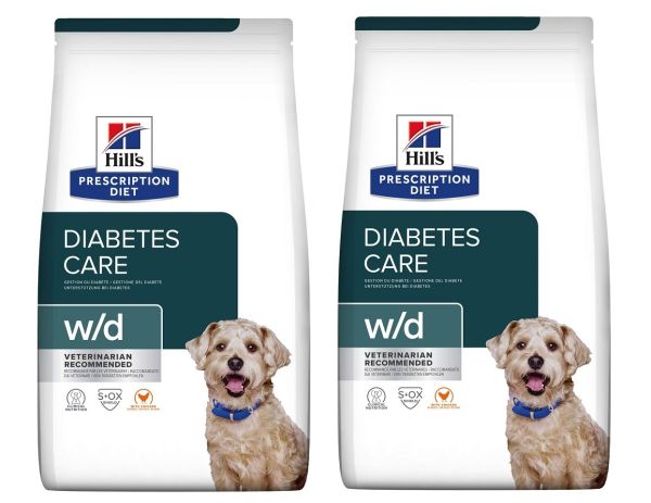 HILL'S Prescription Diet w/d Canine 8 (2 x 4 kg) karma dietetyczna dla psów z cukrzycą