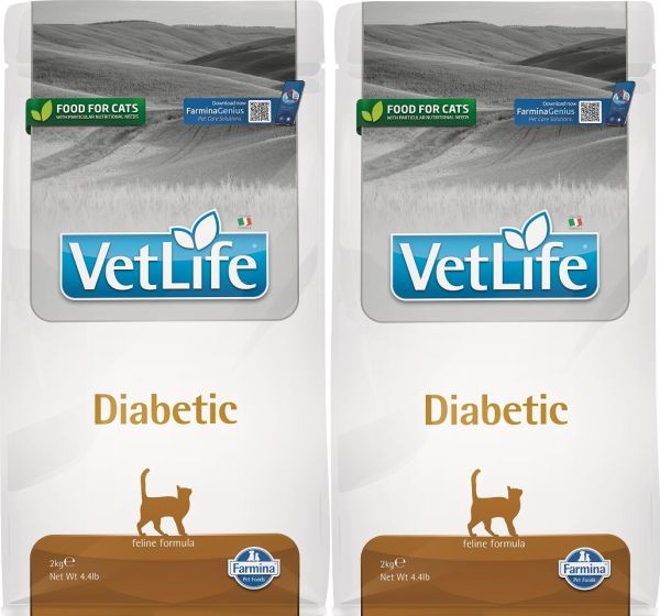 FARMINA Vet Llife Diabetic Cat sucha karma dla kotów z cukrzycą 2 x 2 kg