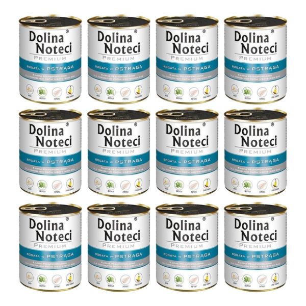 DOLINA NOTECI Premium Bogata W Pstrąga 12x800g