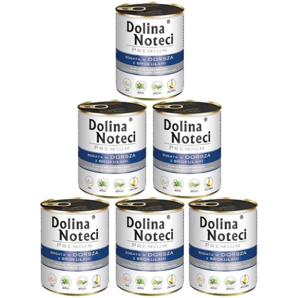 DOLINA NOTECI Premium Bogata W Dorsza Z Brokułami 6x800g