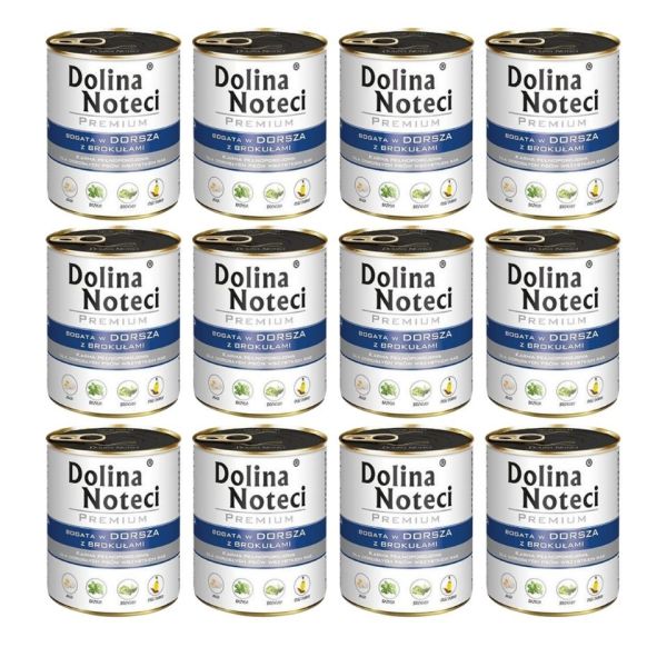 DOLINA NOTECI Premium Bogata W Dorsza Z Brokułami 12x800g