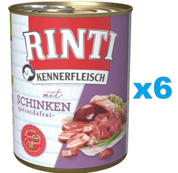 RINTI Kennerfleisch Ham z szynką 6x400 g
