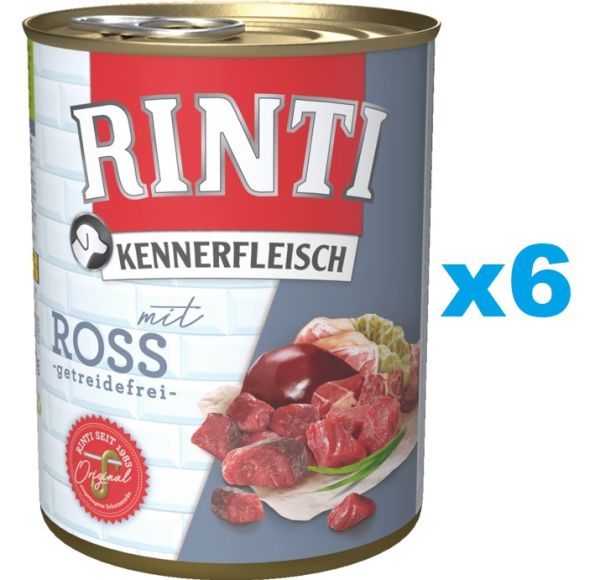 RINTI Kennerfleisch Horse konina 6x800 g
