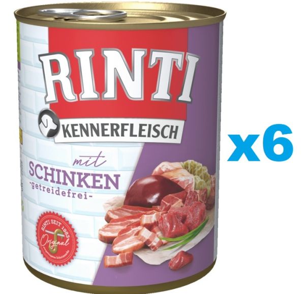 RINTI Kennerfleisch Ham z szynką 6x800 g