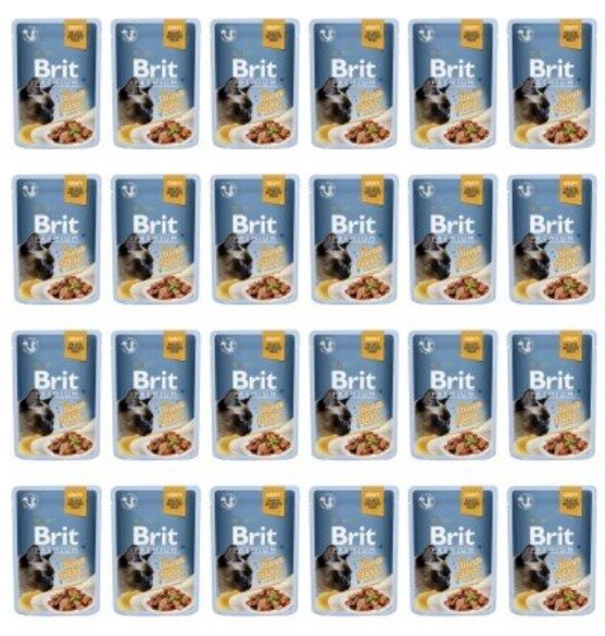 BRIT Premium Cat Fillets in Gravy mokra karma z tuńczykiem w sosie dla kotów 24x85g