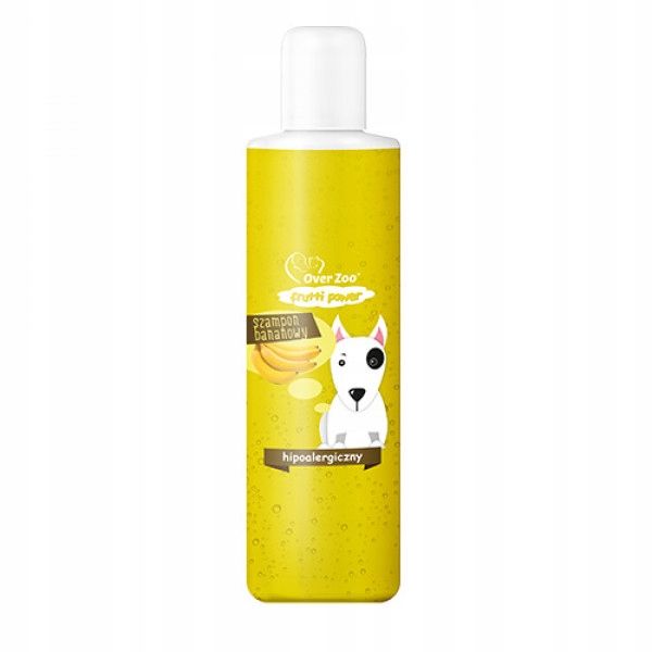 Over Frutti szampon bananowy dla psów o wrażliwej skórze 200 ml