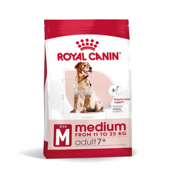 ROYAL CANIN Medium Adult 7+ karma sucha dla psów dojrzałych od 7. do 10. roku życia, ras średnich 15 kg