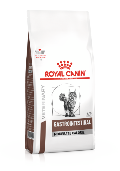 ROYAL CANIN Gastro intestinal moderate calorie Feline 2 kg sucha karma dla kotów z zaburzeniami żołądkowo-jelitowymi, z tendencją do nadwagi