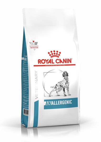 ROYAL CANIN Dog anallergenic 3 kg sucha karma dla dorosłych psów z alergią pokarmową z objawami dermatologicznymi i/lub żołądkowo-jelitowymi