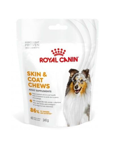 ROYAL CANIN Skin Coat Adult Dog Supplements 12x240g suplement na zdrowie skóry i sierści dla dorosłych psów