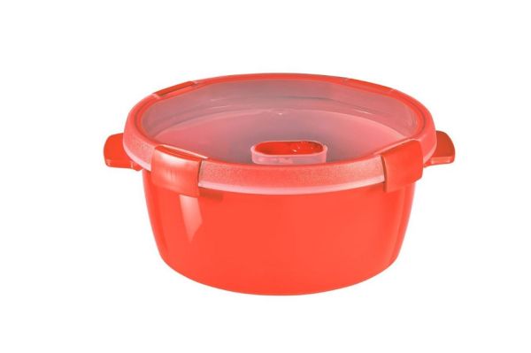 CURVER Steamer MicroWave Pojemnik na żywność z pokrywką 1,6 l czerwony