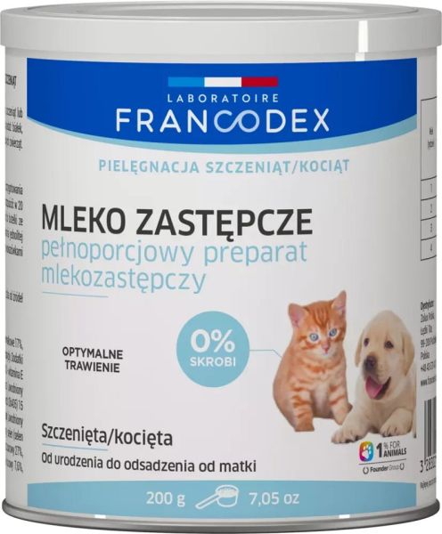 FRANCODEX Mleko w proszku dla szczeniąt i kociąt 200 g