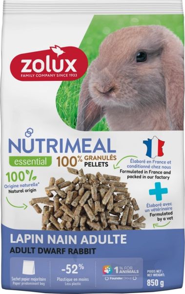 ZOLUX NUTRIMEAL 4 Karma granulat dla królika miniaturki adult 850 g