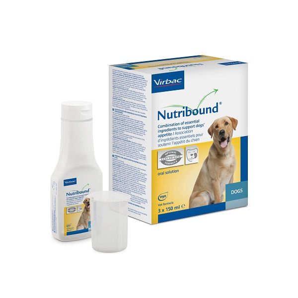 VIRBAC Nutribound Dog 3x150ml roztwór doustny dla psów w okresie rekonwalescencji