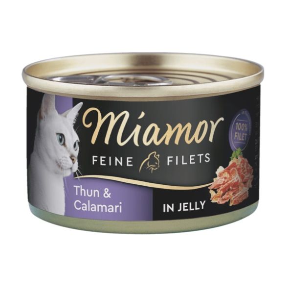 MIAMOR Feline Filets tuńczyk i kalmary w galaretce 100 g