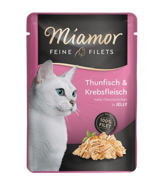 MIAMOR Feline Filets Tuńczyk z krabem w galaretce 100 g