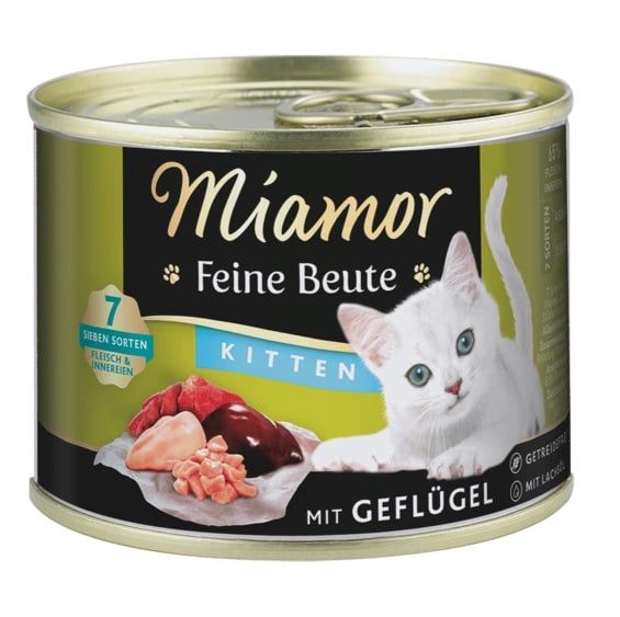 MIAMOR Feine Beute Kitten Poultry z drobiem dla kociąt 185g