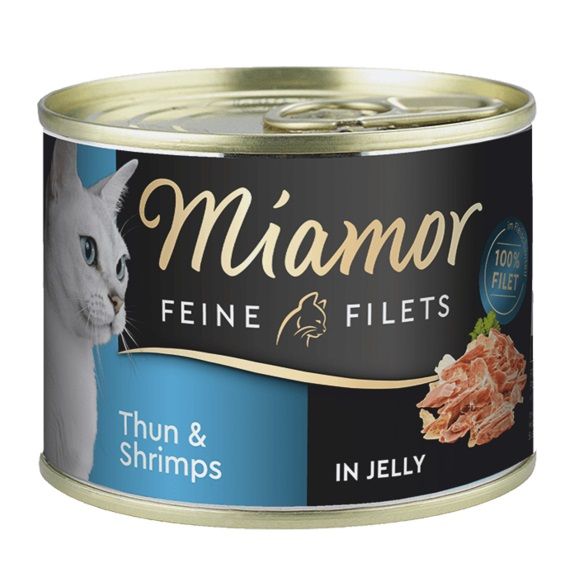 MIAMOR Feline Filets Tuńczyk i krewetki w galaretce 185 g