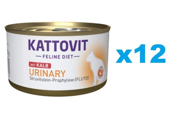 KATTOVIT Feline Diet Urinary Veal cielęcina 12 x 85 g