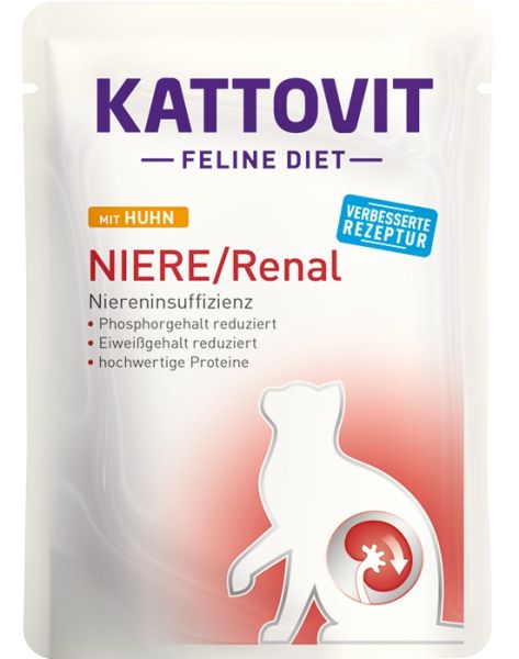 KATTOVIT Feline Diet Niere/Renal kurczak 85 g