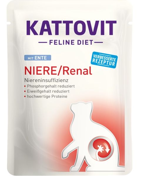 KATTOVIT Feline Diet Niere/Renal kaczka 85 g