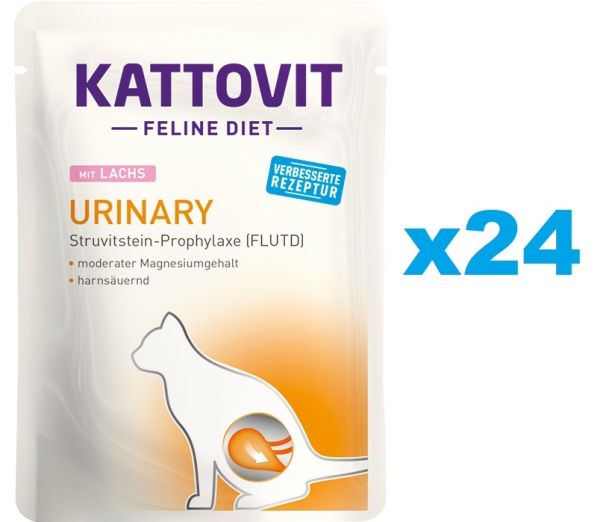 KATTOVIT Feline Diet Urinary łosoś 24 x 85 g