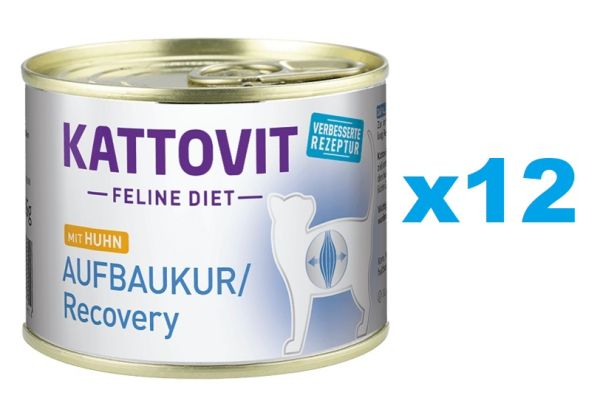 KATTOVIT Feline Diet Recovery Kurczak 12 x 185 g