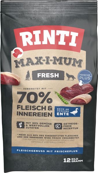 RINTI MAX-I-MUM Duck z kaczką 12 kg