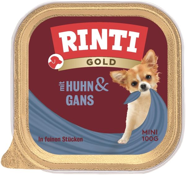 RINTI Gold Chicken&amp;Goose Mini tacka kurczak i gęś 100 g