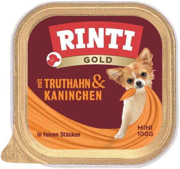 RINTI Gold Turkey&amp;Rabbit Mini tacka indyk i królik 100 g