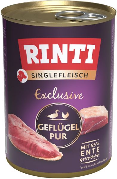 RINTI Singlefleisch Exclusive Poultry Pure monobiałkowa drób 400 g