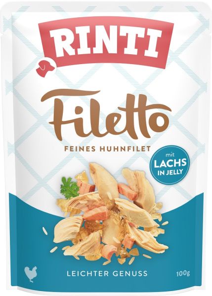 RINTI Filetto in Jelly Chicken&amp;Salmon saszetka w galaretce kurczak i łosoś 100 g