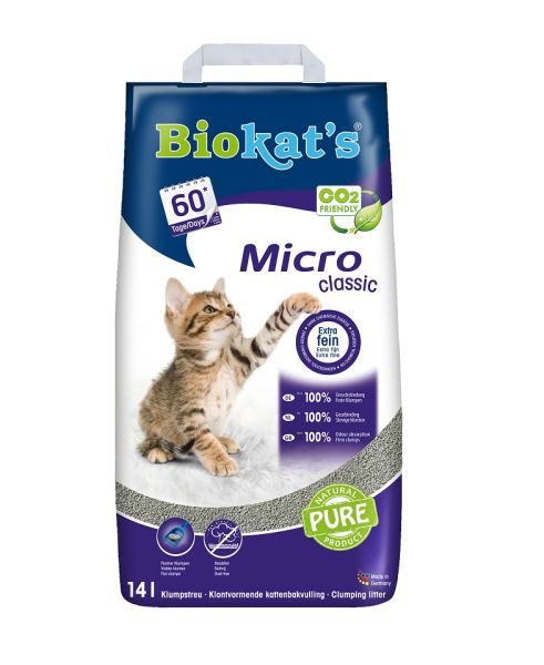 BIOKAT'S Micro Classic 14 l drobny żwirek bentonitowy