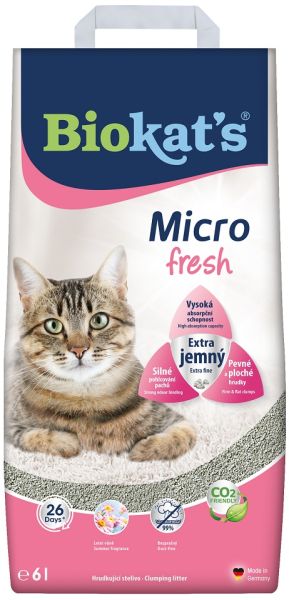 BIOKAT'S Micro Fresh 6 l drobny żwirek bentonitowy