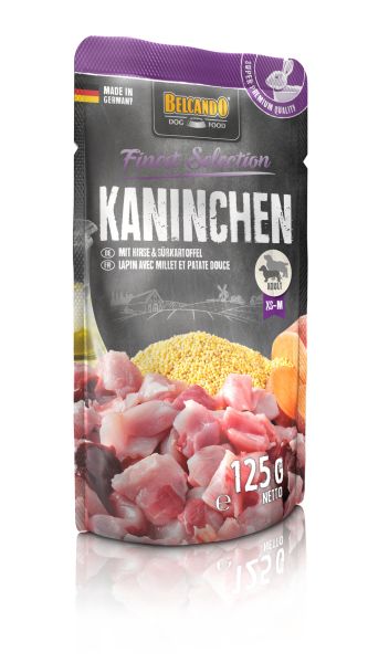 BELCANDO Finest Selection Królik, proso i ziemniaki 125 g mokra karma dla psa