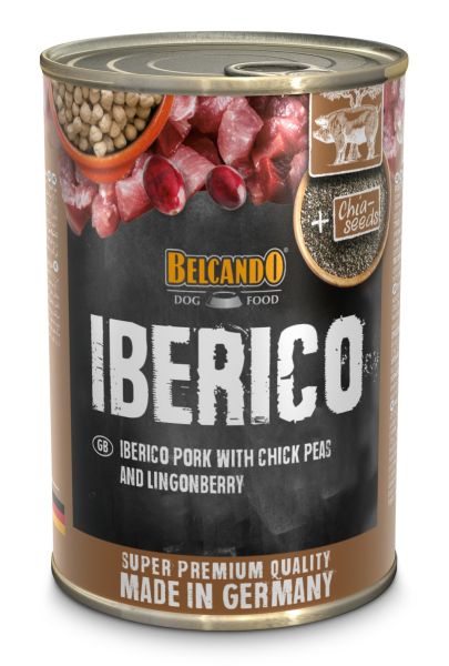 BELCANDO Super Premium Iberico mokra karma dla psa 400 g wieprzowina, ciecierzyca i borówka