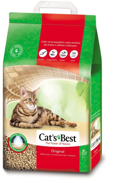 JRS Cat's Best Original Żwirek drewniany zbrylający 7l (3 kg)