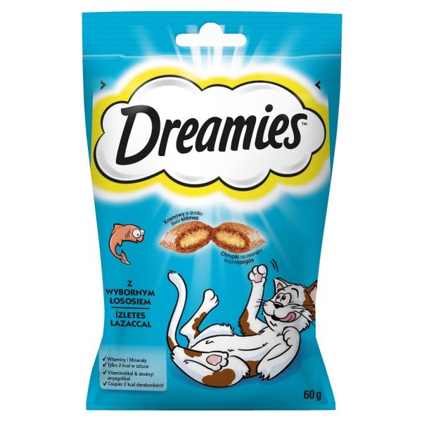 DREAMIES 60 g przysmak z wybornym łososiem dla kota