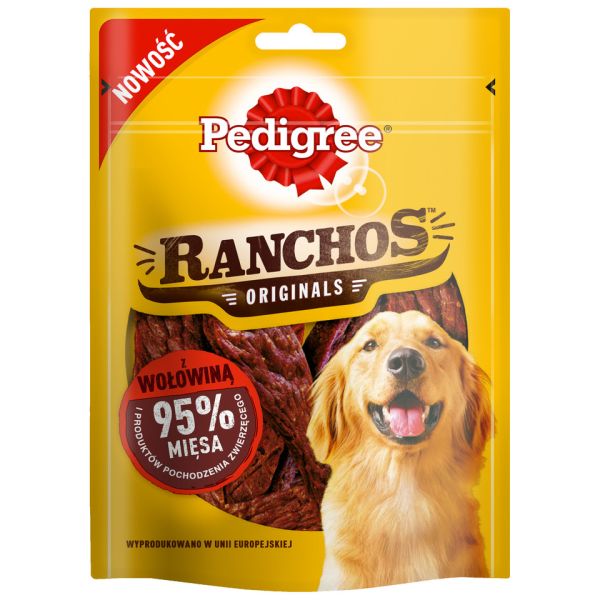 PEDIGREE Ranchos Originals 7x70g - przysmak dla psów z wołowiną