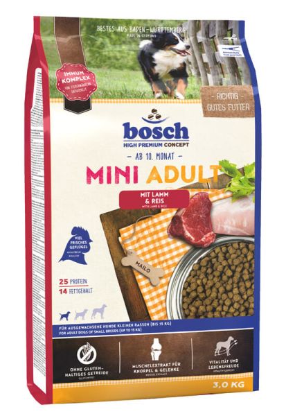 BOSCH Mini Adult jagnięcina i ryż 3 kg