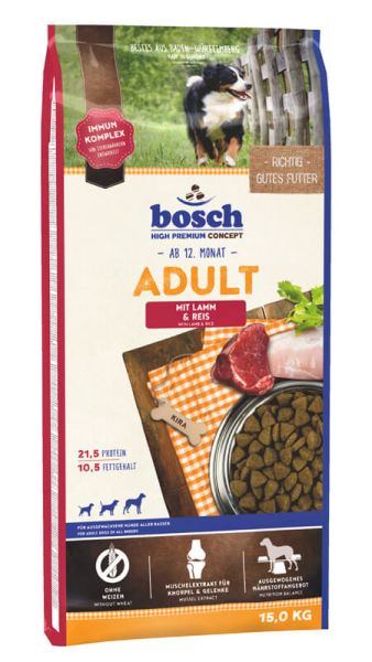 BOSCH Adult jagnięcina i ryż 15 kg