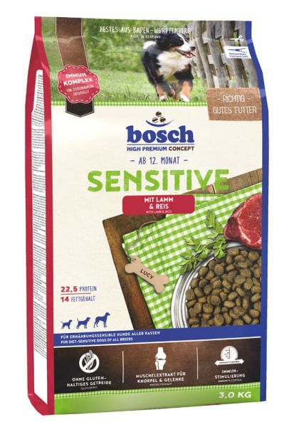 BOSCH Sensitive jagnięcina i ryż 3 kg