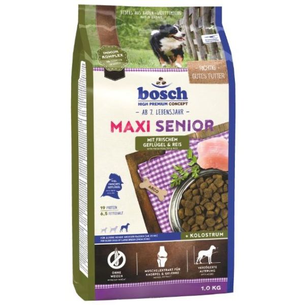 BOSCH Maxi Senior drób i ryż 1 kg